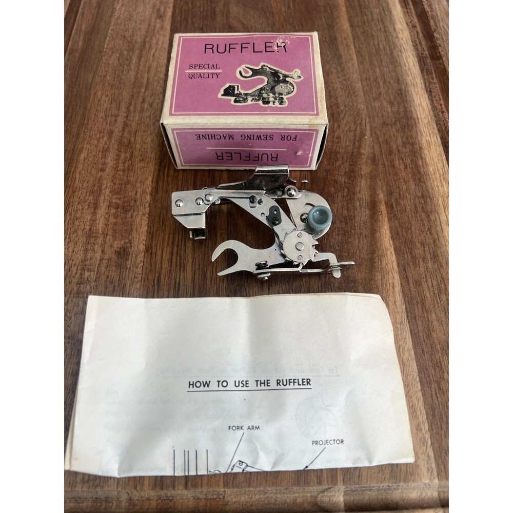 Vintage Special Quality Sewing Machine Ruffler Attachment Model 55705